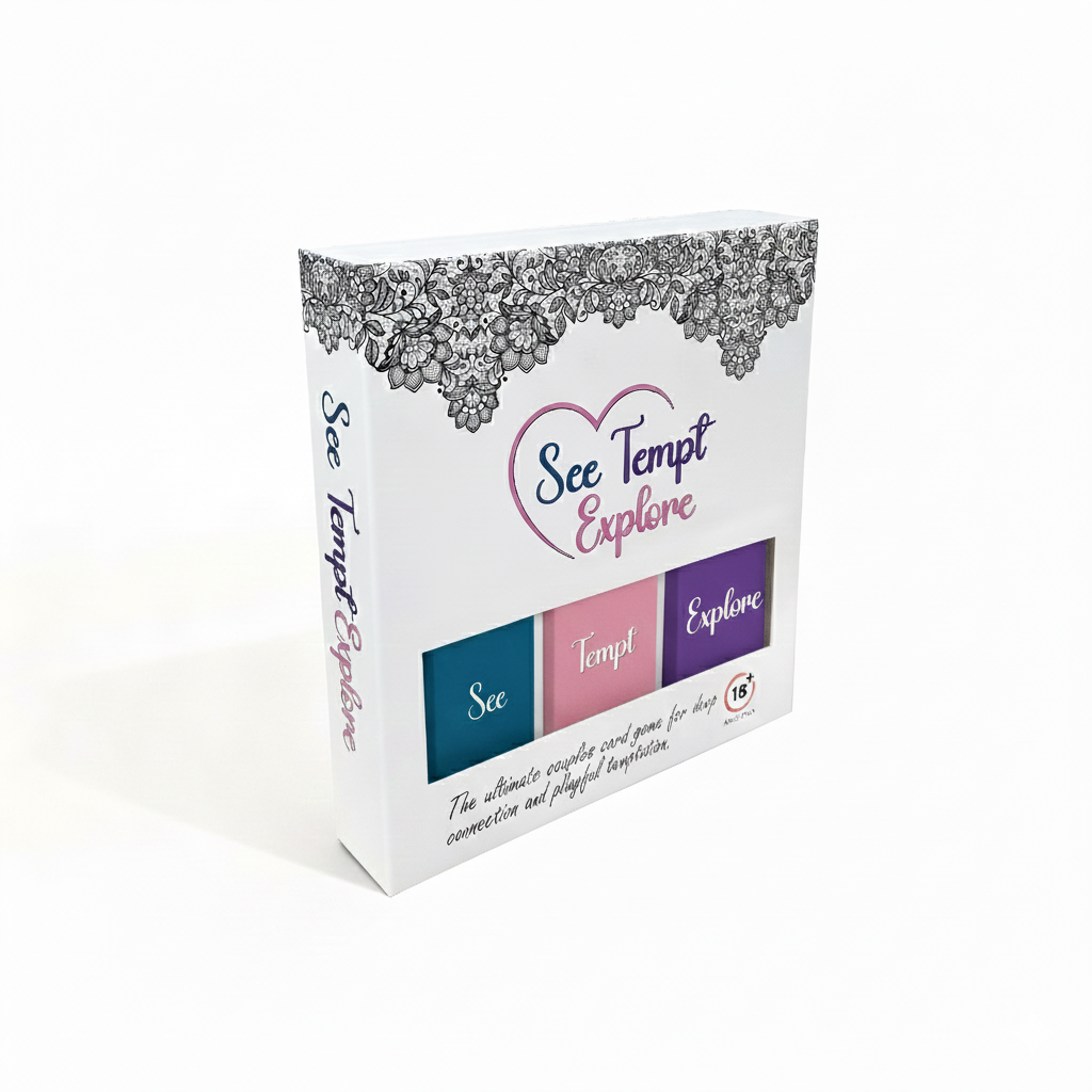 See Tempt & Explore couples card game for adult date night
