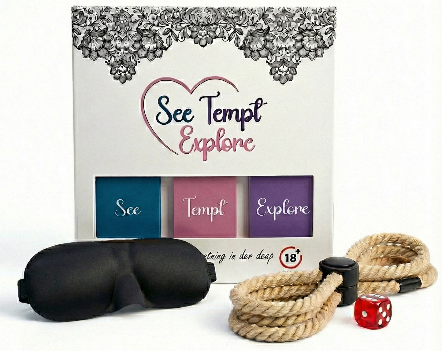 See Tempt & Explore couples card game for adult date night