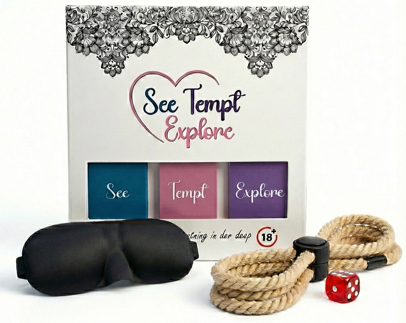 See Tempt & Explore couples card game for adult date night